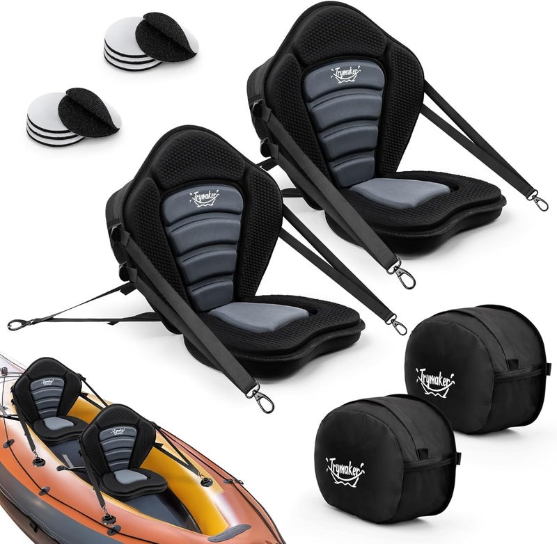 Trymaker Kayak Seats with Back Support for Sit on Top, Universal Paddle Board Seat for Inflatable Paddleboard, Sup, Canoe - Image 1